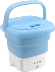 Mini Wasmasciuga e Secatrice Portatile - Lavatrice a Palla con Centrifuga - Mutande da Lavare Portatile per Studenti, Appartamenti in Condominio, Campeggio, RV, Viaggio (Blu)