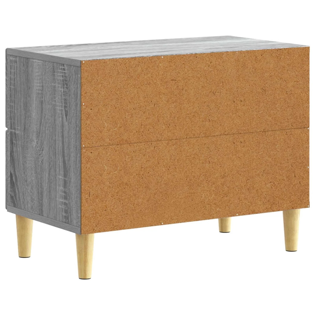 Comodino Sonoma grigio 62 x 34,5 x 48 cm Legno ingegnerizzato 895011