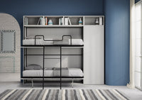 Letto doppio a scomparsa orizzontale con mobili - KANDO