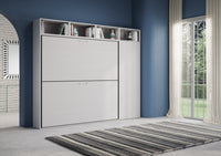 Letto doppio a scomparsa orizzontale con mobili - KANDO