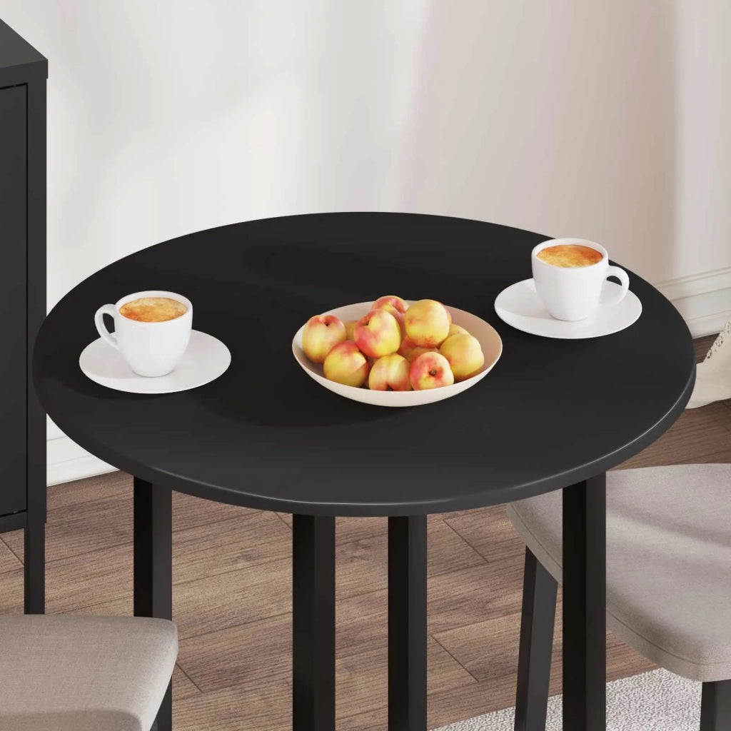 Piano del tavolo Nero Ø 70 x 1,5 cm Legno multistrato 880412