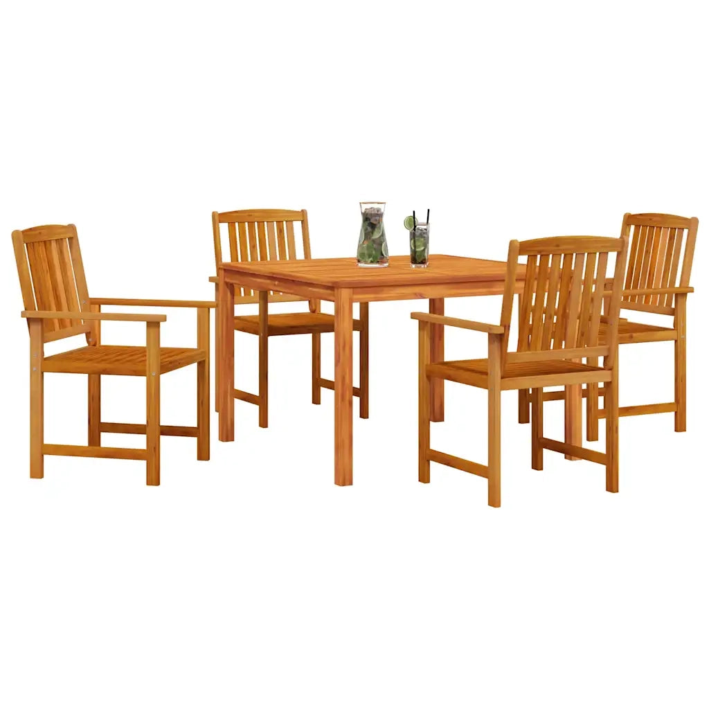 Set da Pranzo per Giardino 5 pcs Marrone 3375683