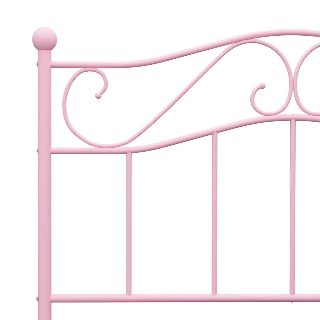 Giroletto-Struttura Letto Rosa in Metallo 90x200 cm 977582