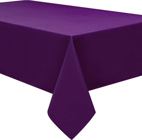 Tavolo Quadrato Asciugamano di Qualità 140x180 cm - Disponibile in Diverse Colori - Viola