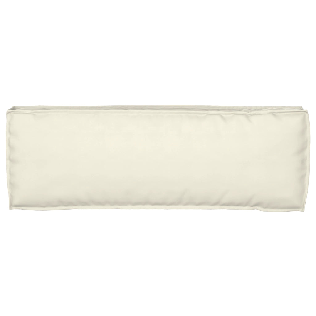 Cuscini per panca 2 pezzi Crema 120x40x8 cm Tessuto Oxford