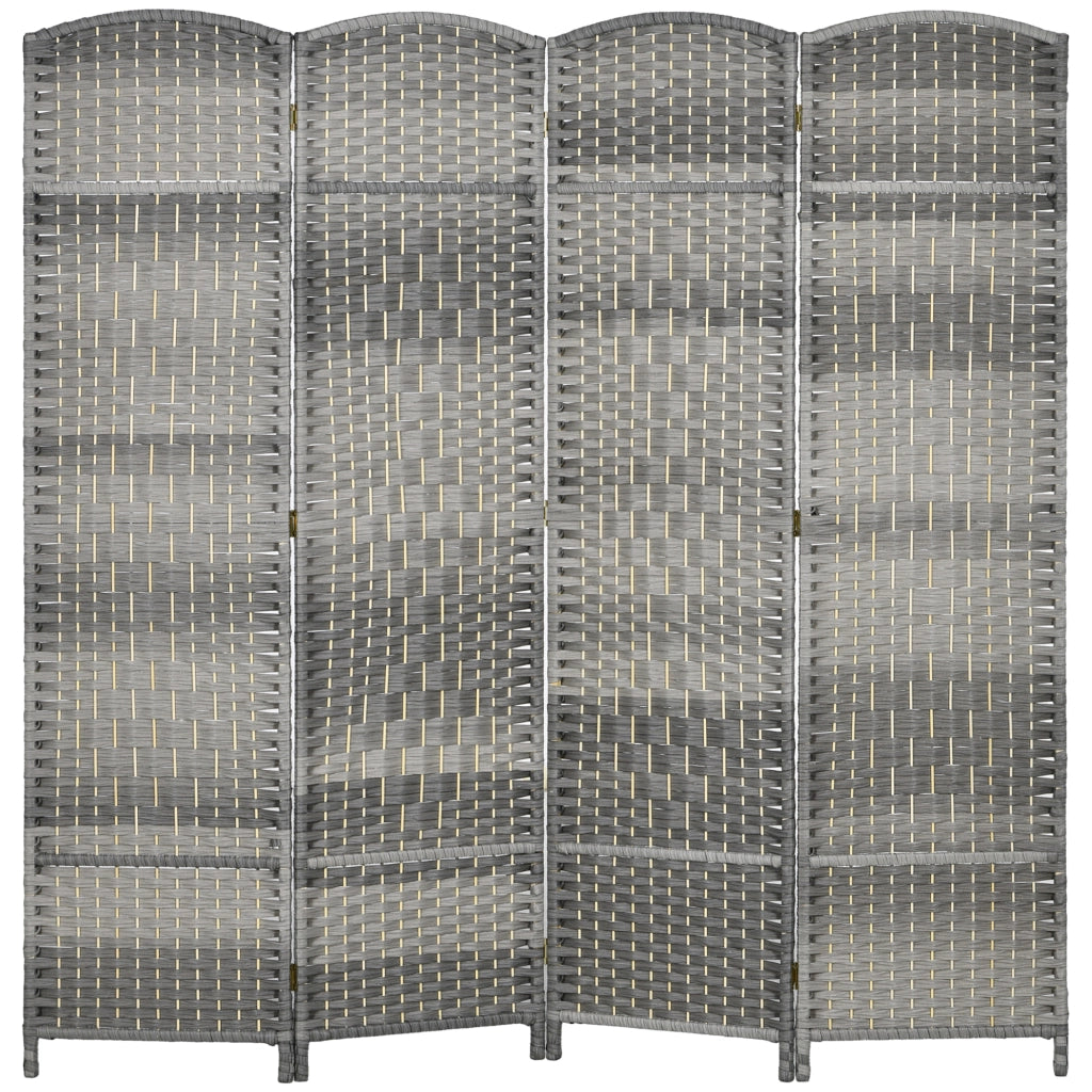 Paravent in legno 4 pannelli ¨C zephmum ¨C 180x180 cm grigio