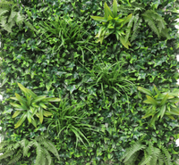 Pannello Siepe Artificiale  100x100 cm Siepe Finta Edera Sintetica Verde