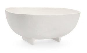 Ciotola Decorativa Bianco Stile Moderno da Interno 16,5x17 - SAKI