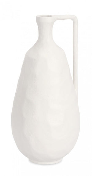 Bottiglia Decorativa Bianca Moderna da Interno H35 - SAKI