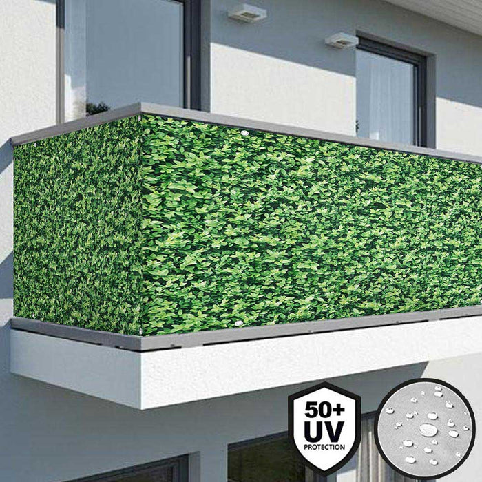 Telo Copertura Protezione 90x600cm Frangivista Frangivento per Balcone Ringhiera Verde