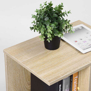 Mobiletto Tavolino Multiuso Design Moderno 4Ripiani 50x35H42cm Salvaspazio Beige