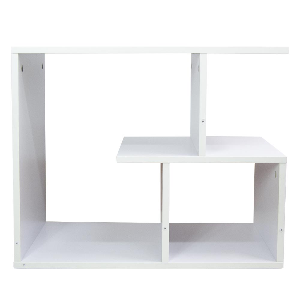 Mobiletto Tavolino Multiuso Design Moderno 5Ripiani 60x30H50cm Salvaspazio Bianco