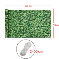 Telo Copertura Protezione 90x600cm Frangivista Frangivento per Balcone Ringhiera Verde