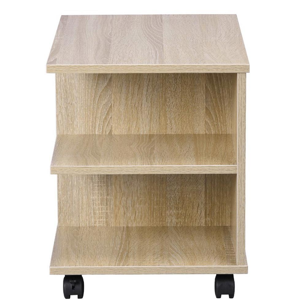 Mobiletto Tavolino Multiuso Design Moderno 4Ripiani 50x35H42cm Salvaspazio Beige