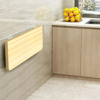 Tavolo Pieghevole a Muro Salvaspazio Multiuso in MDF Quercia 80x60cm