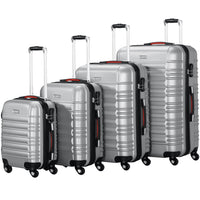 Set 4 Valigie Rigide Ruote Easy roll, Bagaglio mano e viaggio, Trolley Resistente