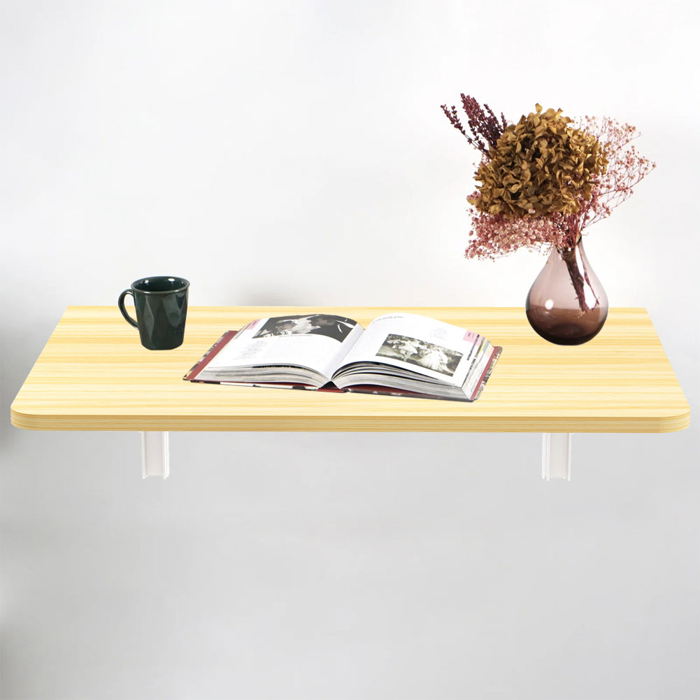 Tavolo Pieghevole a Muro Salvaspazio Multiuso in MDF Quercia 80x60cm