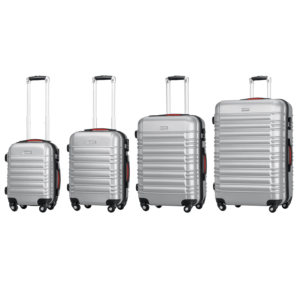 Set 4 Valigie Rigide Ruote Easy roll, Bagaglio mano e viaggio, Trolley Resistente