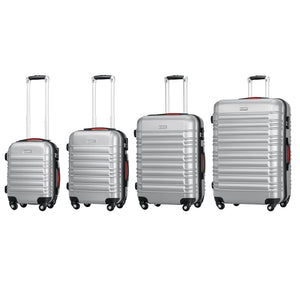 Set 4 Valigie Rigide Ruote Easy roll, Bagaglio mano e viaggio, Trolley Resistente