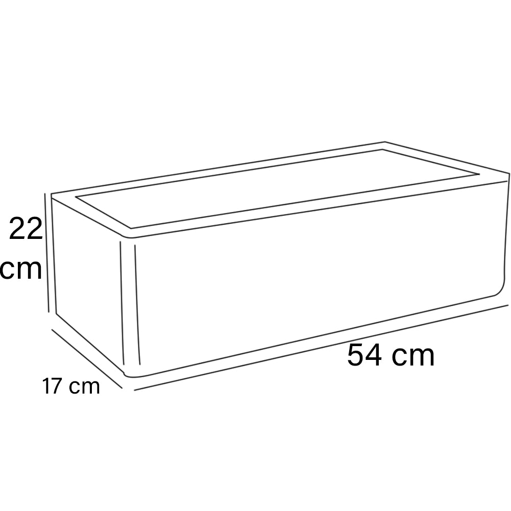 Fioriera Vaso da Terrazzo Ringhiera Giardino Esterno Balcone in Rattan 54x22x17cm