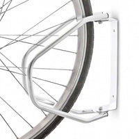 Rastrelliera Parcheggio Bici 1 Posto in Acciaio 33.5x29x8.5 cm Silver