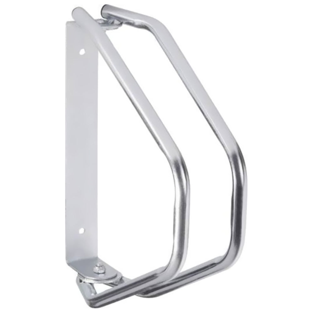 Rastrelliera Parcheggio Bici 1 Posto in Acciaio 33.5x29x8.5 cm Silver