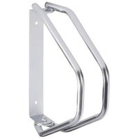 Rastrelliera Parcheggio Bici 1 Posto in Acciaio 33.5x29x8.5 cm Silver