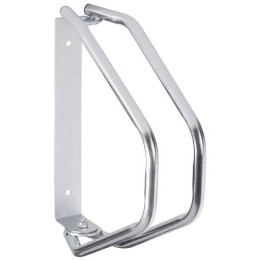 Rastrelliera Parcheggio Bici 1 Posto in Acciaio 33.5x29x8.5 cm Silver