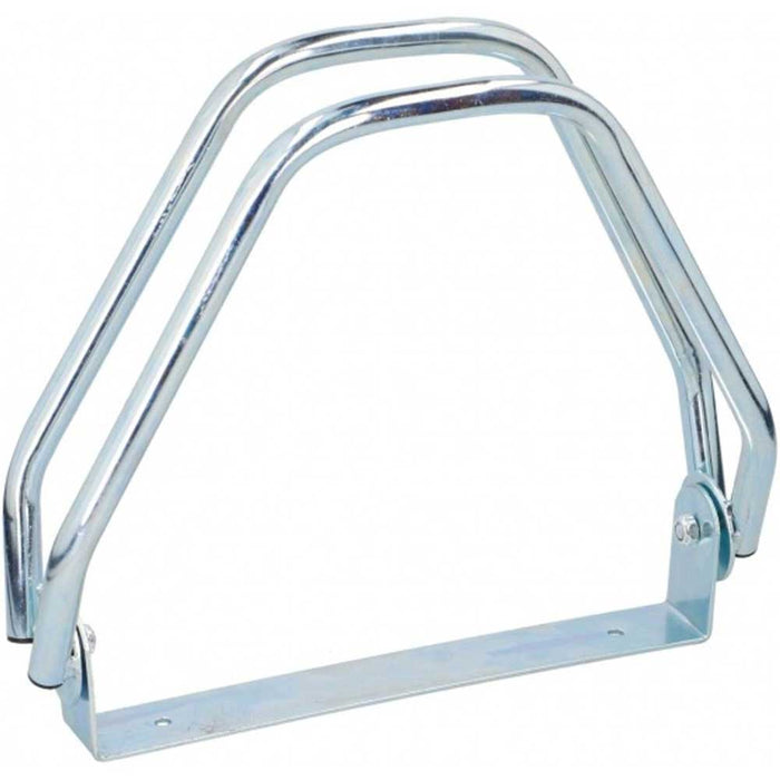 Rastrelliera Parcheggio Bici 1 Posto in Acciaio 33.5x29x8.5 cm Silver