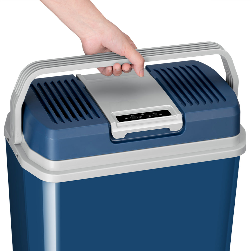 Frigorifero Elettrico Portatile 24LT Caldo Freddo 12v 230v Auto Camper Casa Blu