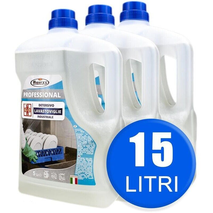 15LT MAURY'S PROFESSIONAL DETERSIVO LAVASTOVIGLIE INDUSTRIALE IN CONF. DA 3X5 LT