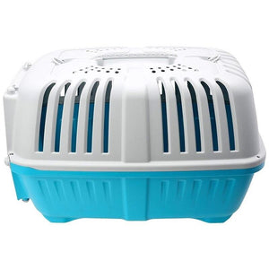 TRASPORTINO CANE GATTO DA VIAGGIO IN PLASTICA CON PRATICA MANIGLIA 55X36X36CM