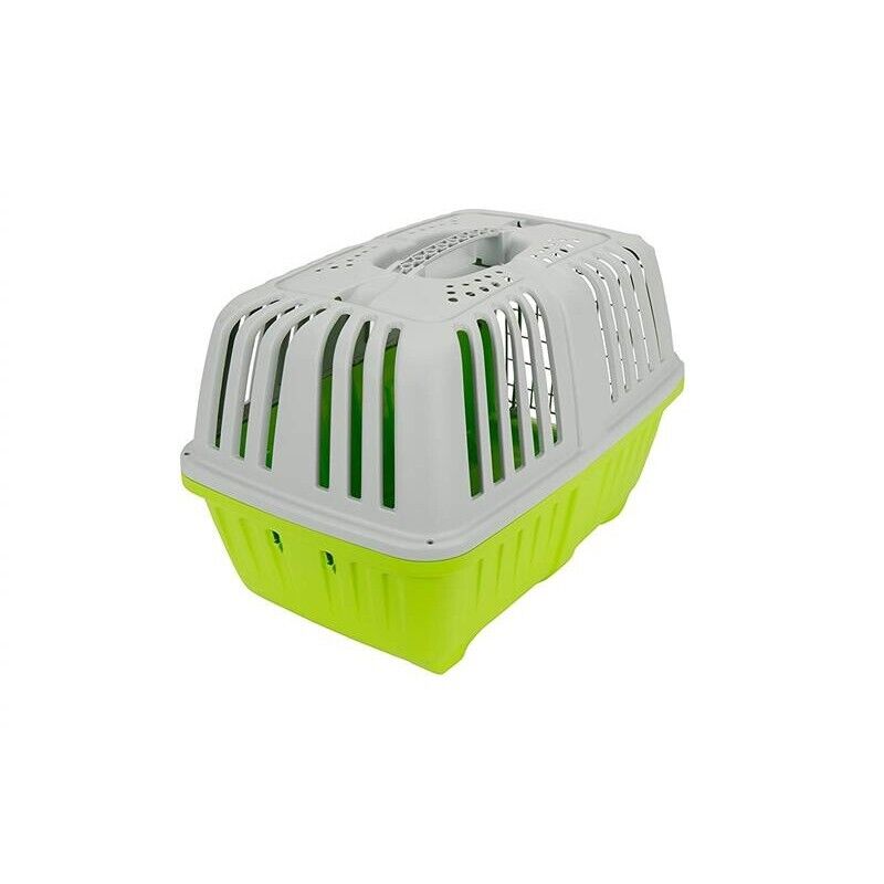 TRASPORTINO CANE GATTO DA VIAGGIO IN PLASTICA CON PRATICA MANIGLIA 55X36X36CM
