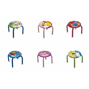 SGABELLO BIMBO CON SEDUTA IMBOTTITA 27X25,5 CM FANTASIE ASSORTITE