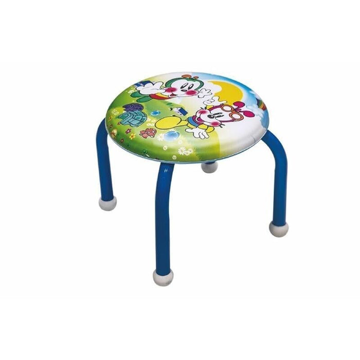 SGABELLO BIMBO CON SEDUTA IMBOTTITA 27X25,5 CM FANTASIE ASSORTITE