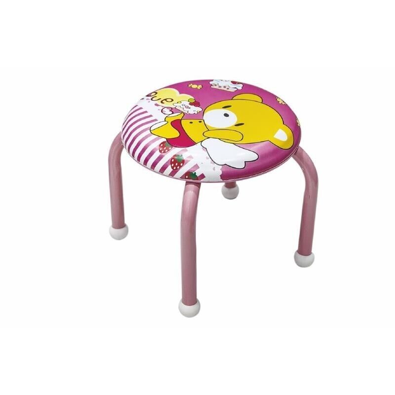 SGABELLO BIMBO CON SEDUTA IMBOTTITA 27X25,5 CM FANTASIE ASSORTITE