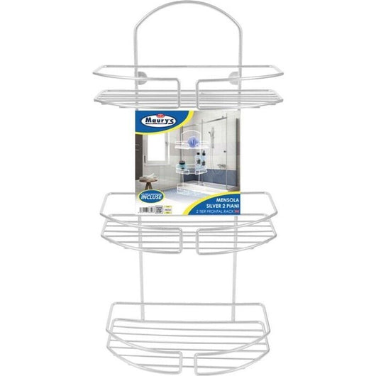 MENSOLA 3 PIANI BIANCA IN METALLO RIVESTITO APPENDIBILE