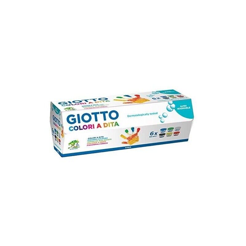 FILA COLORI A DITA 6 VASETTI 100 GRAMMI