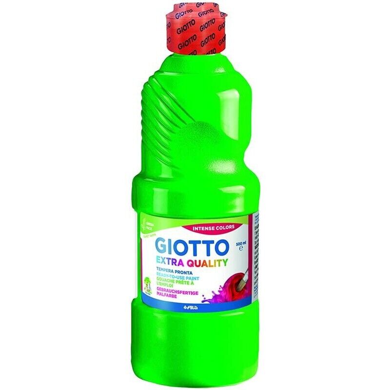 GIOTTO TEMPERA 500ML VERDE LAVABILE SENZA GLUTINE