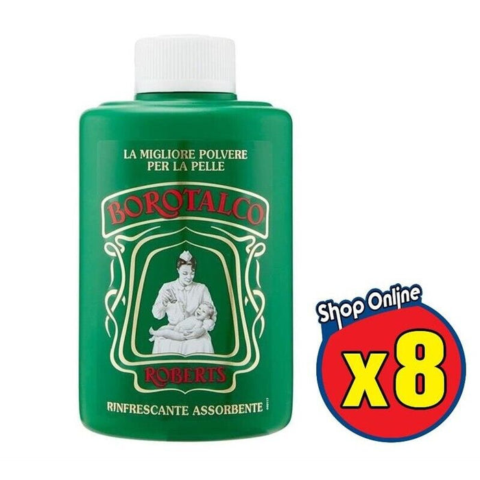 8 ROBERTS BOROTALCO IN POLVERE FORMULA ORIGINALE PER ADULTI E BAMBINI DA 200 GR