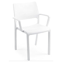 SEDIA TRAMONTANA BIANCO IMPILABILE IN POLIPROPILENE PER ESTERNO E INTERNO