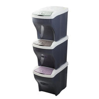 BAMA PATTUMIERA POKER TRIS PER RACCOLTA DIFFERENZIATA 20LT 3PZ