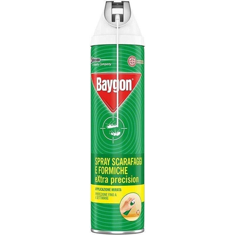 BAYGON INSETTICIDA SCARAFAGGI-FORMICHE SCHIUMA 400ML +CANNUCCIA EXTRA PRECISION