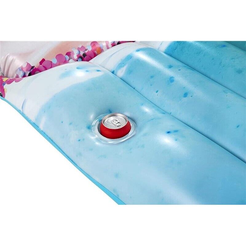 BESTWAY MATERASSINO GONFIABILE LOUNGE FRAPPÈ MAGICO1,85 MT X 99 CM