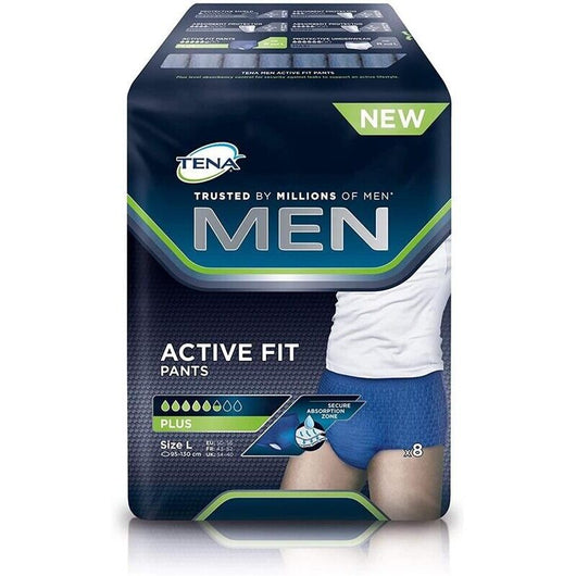 TENA MAN PANT BOXER ASSORBENTI PER PERDITE URINARIE 8 PZ TAGLIA L