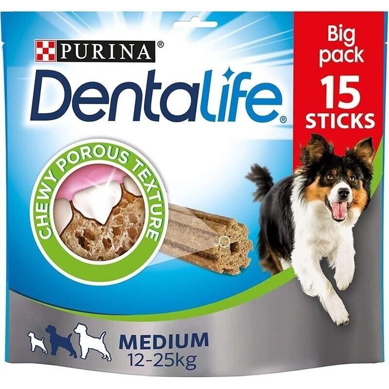 PURINA DENTALIFE 15 STICK PER IGIENE ORALE CANI TAGLIA MEDIUM 3 PZ DA 115 GR