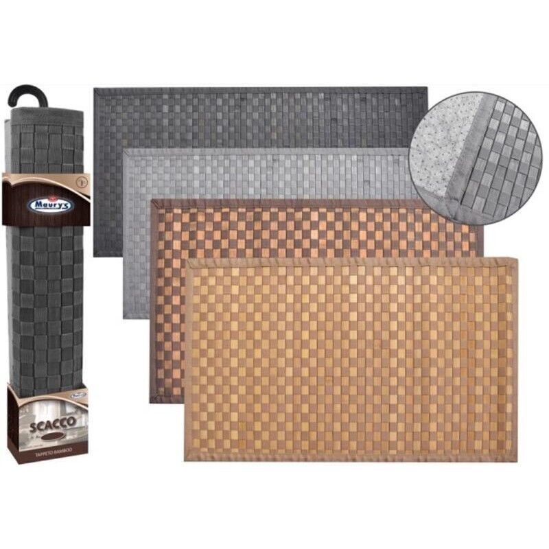 MAURY'S TAPPETO SCACCO IN BAMBOO 75X45CM