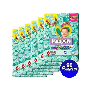 90 PAMPERS BABY DRY X/LARGE 6X15PZ