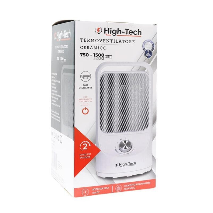 HIGH-TECH TERMOVENTILATORE CERAMICO 750-1500 WATT