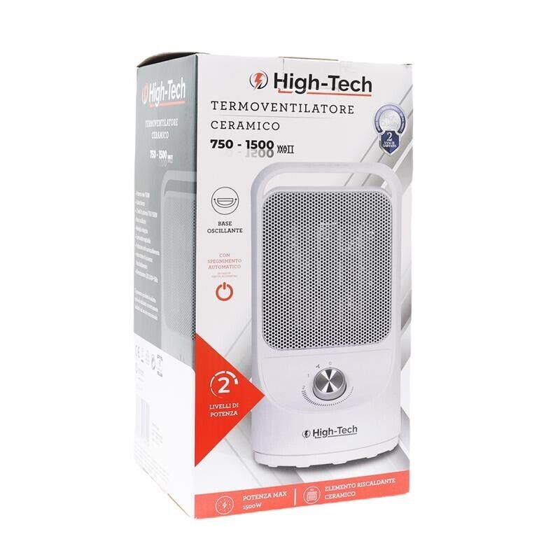 HIGH-TECH TERMOVENTILATORE CERAMICO 750-1500 WATT